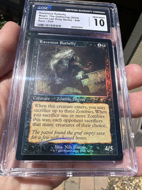 Ravenous Rotbelly Retro Foil 849 Secret Lair SLD CGC 10 view 2