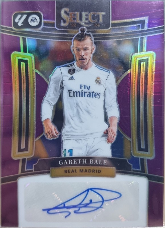 2023-24 Select La Liga GARETH BALE Purple Prizm Auto 1/25 Real Madrid