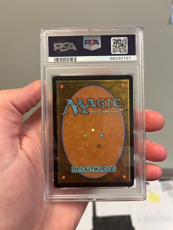 MTG Magic Kamigawa Neon Dynasty Hidetsugu Devouring Chaos Neon Ink Blue PSA 10 view 2
