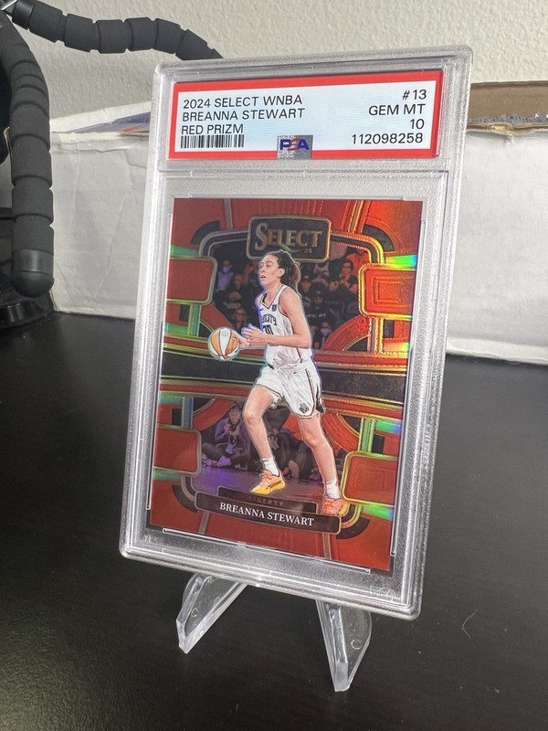 Breanna Stewart 2024 Select WNBA #13 Red /149 PSA 10 view 2