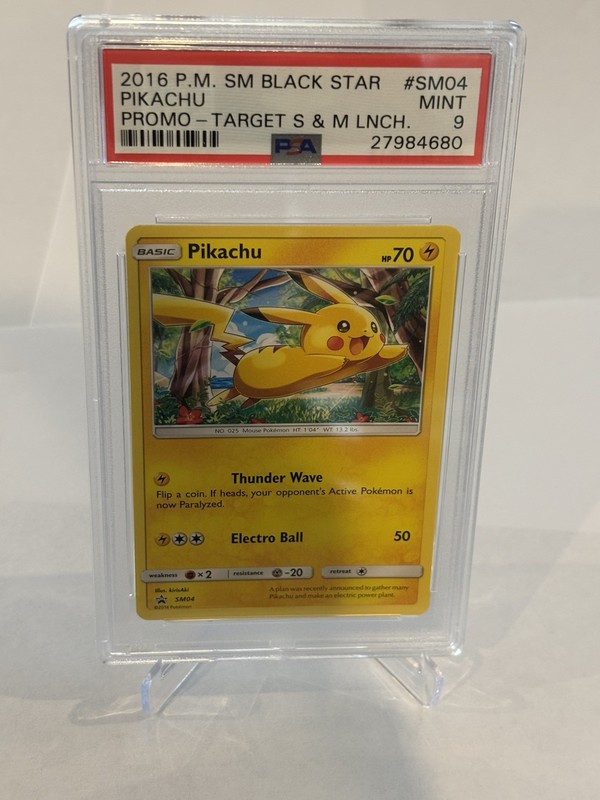 Pokémon TCG Pikachu Target Promo 2017 Sm04 PSA 9