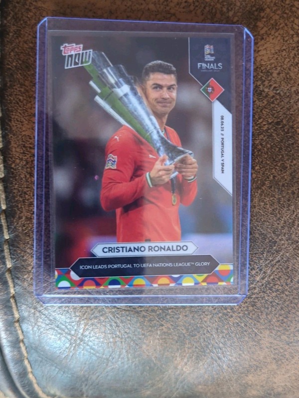 IN HAND  Cristiano Ronaldo Portugal 2025 UEFA Nations League Topps NOW® - Card 7