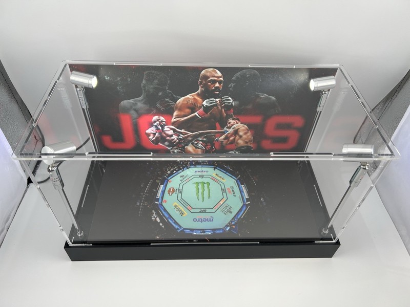 Jon Jones UFC Custom 2-3 PSA Card Display Case W/ LED Lights view 2