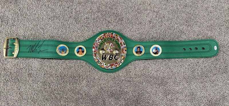 Mike Tyson Autographed Signed WBC Boxing Replica Championship Belt Authentic PSA