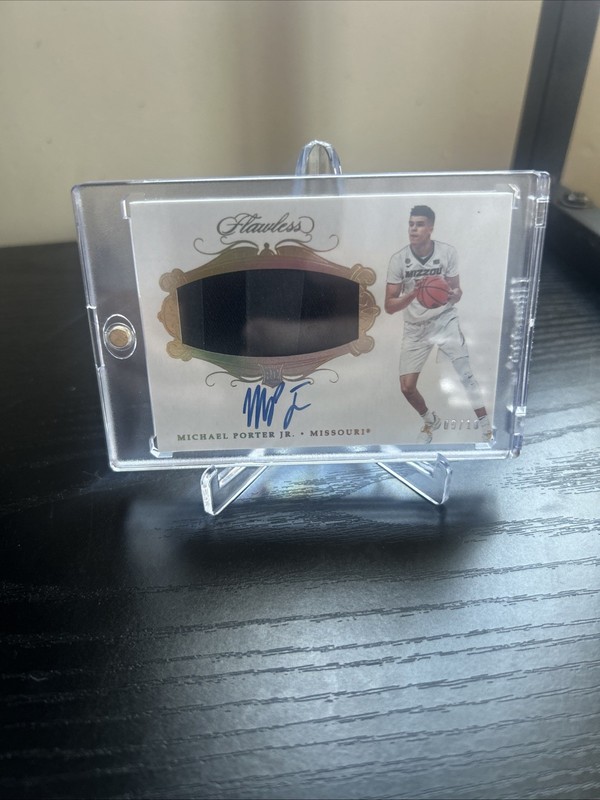 Michael Porter Jr. Flawless Collegiate Auto Autograph 09/10 Player Worn 2018