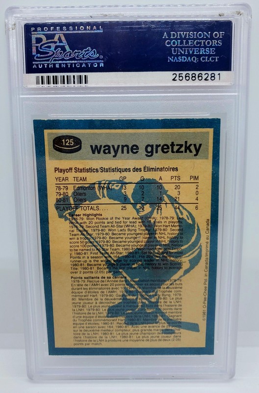 1981-82 OPC Wayne Gretzky PSA 9 MINT CARD #125 Super-Action  💎 view 2