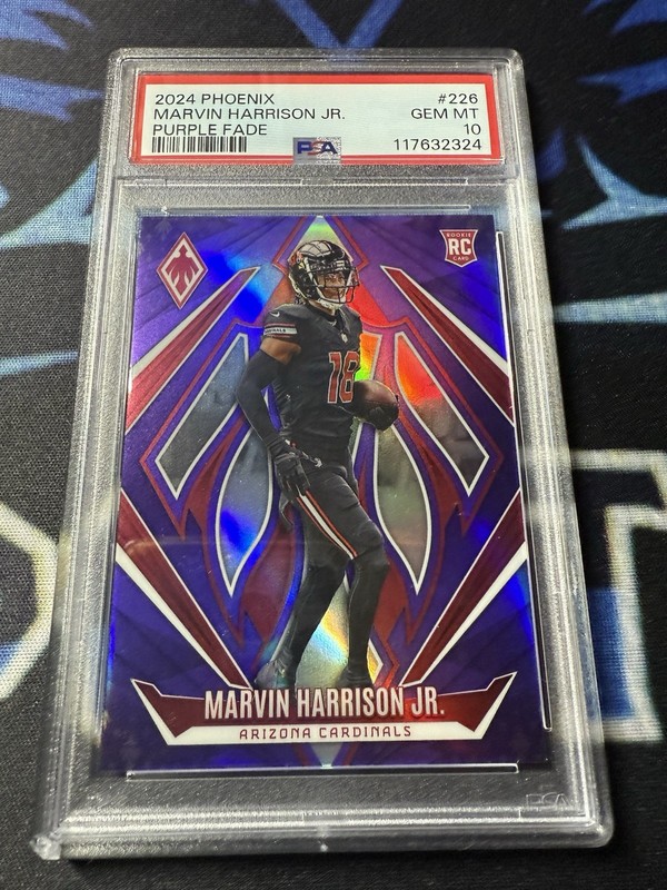 2024 Panini Phoenix Marvin Harrison Jr. #226 Purple Fade PSA 10!!