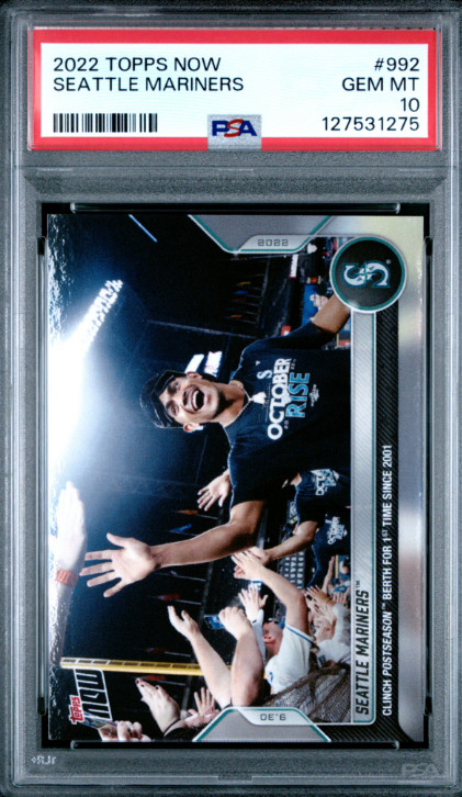2022 Topps Now - Julio Rodriguez #992 /1623 (RC) PSA 10