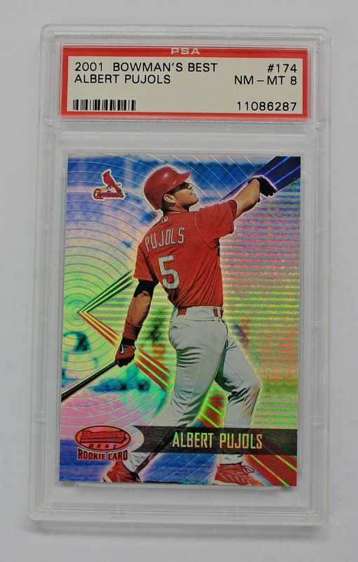 2001 Bowman's Best BB #174 Albert Pujols Rookie #2323/2999 PSA 8 (HOFer in 28)