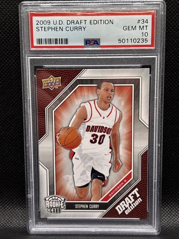 2009 Upper Deck Draft Edition #34 Stephen Curry PSA 10 Rookie RC