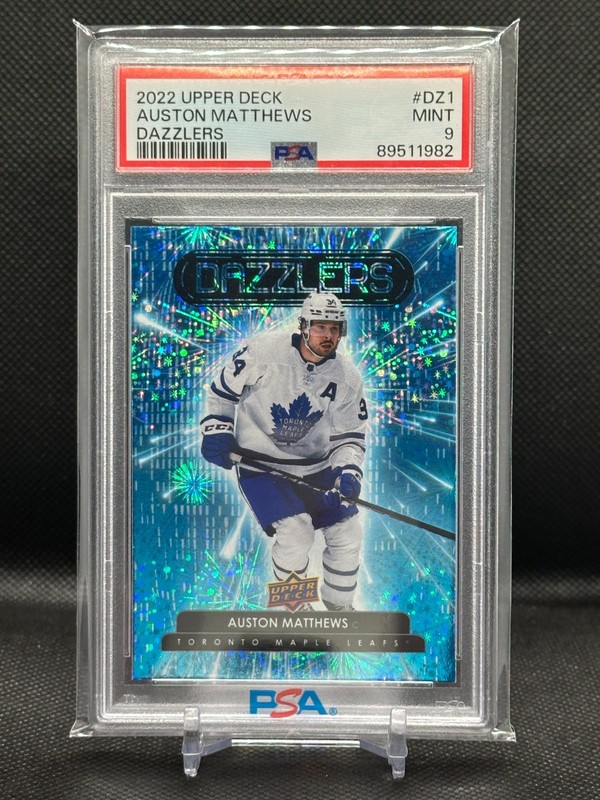 2022-23 Auston Matthews Upper Deck Series 1 Dazzlers Blue #DZ-1 PSA 9 MINT