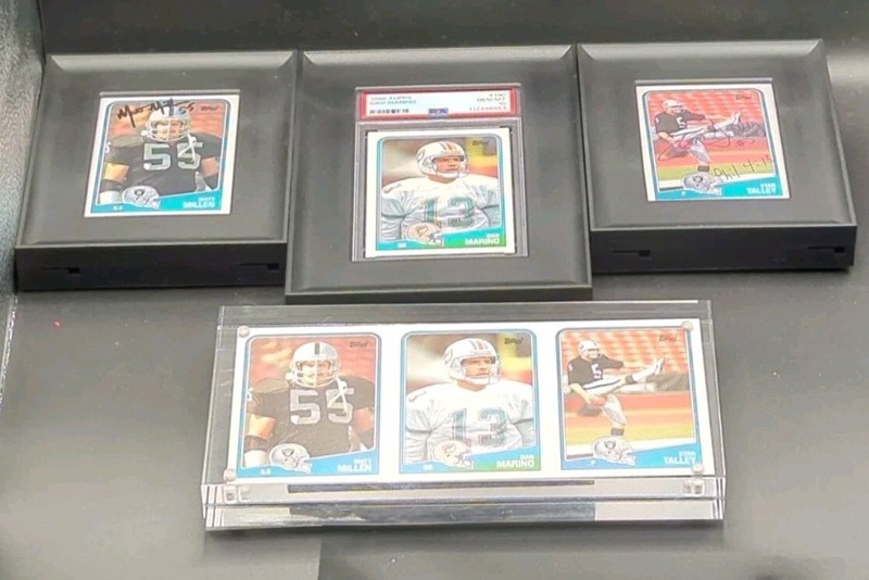 1988 TOPPS #190 DAN MARINO DOLPHINS HOF PSA 10 IN 3 CARD STRIP FROM TOPPS VAULT