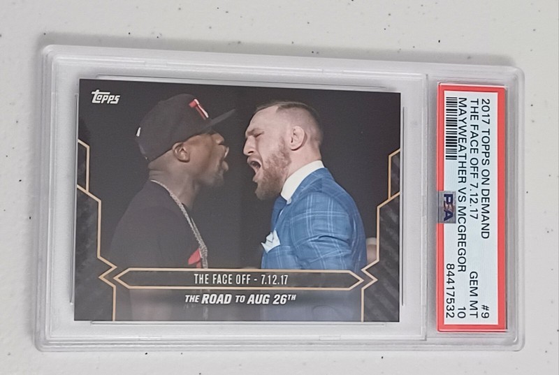 2017 Topps On Demand Mayweather vs McGregor #9 PSA 10 GEM MINT view 1