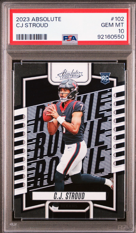 2023 PANINI ABSOLUTE #102 CJ STROUD ROOKIE RC PSA 10