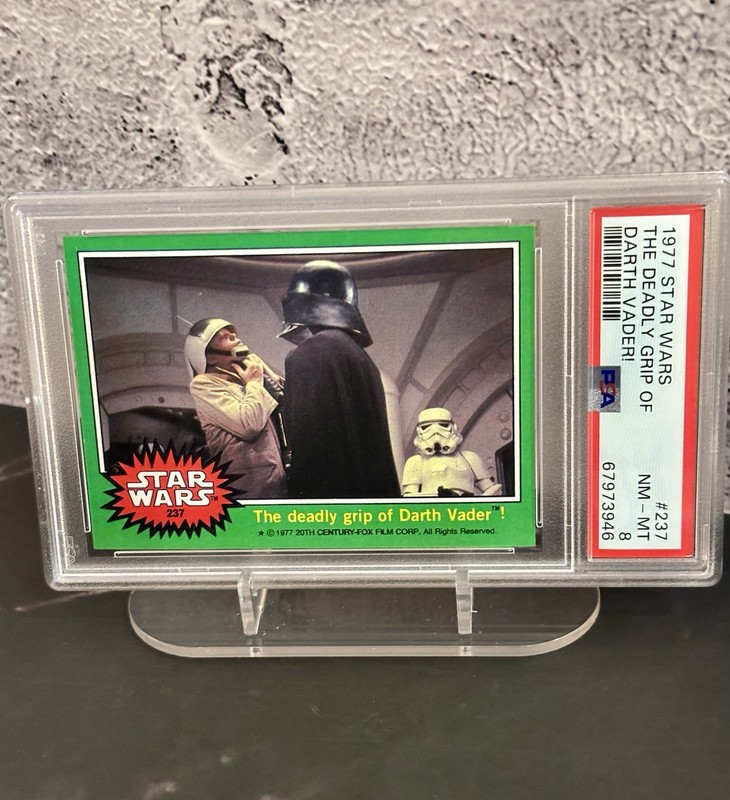 1977 Star Wars Darth Vader "The Deadly Grip"  PSA 8