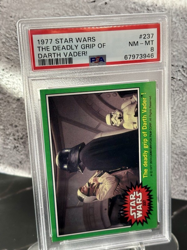 1977 Star Wars Darth Vader "The Deadly Grip"  PSA 8 view 2
