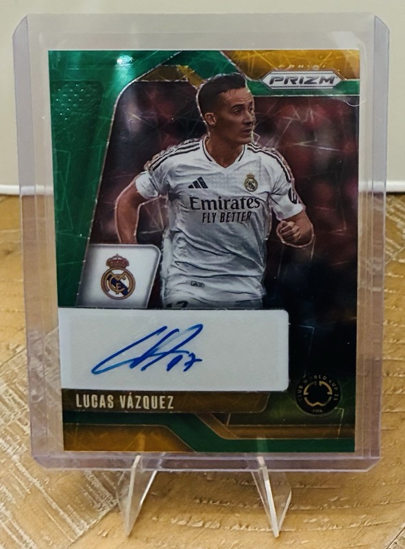 2025 Prizm FIFA Club World Cup Lucas Vasquez Velocity Prizm Auto 4/5 Real Madrid