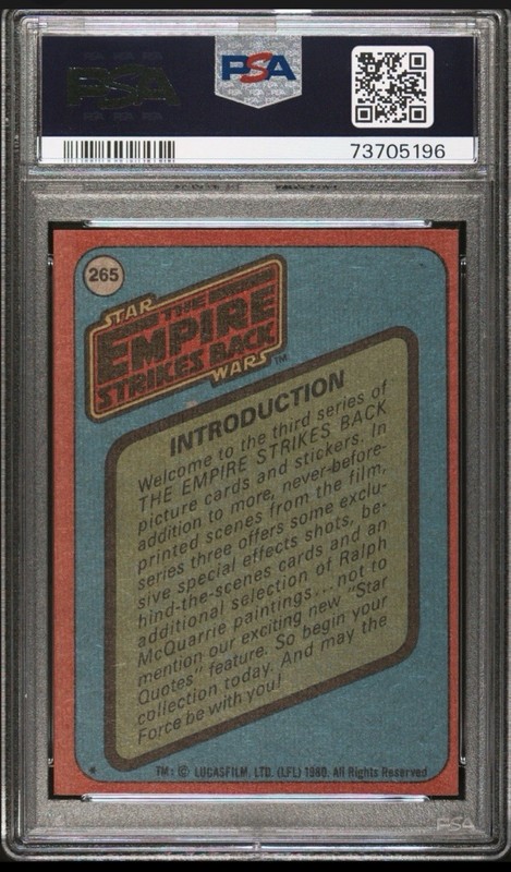 1980 Topps Star Wars The Empire Strikes Back #265 Card PSA 8 view 2
