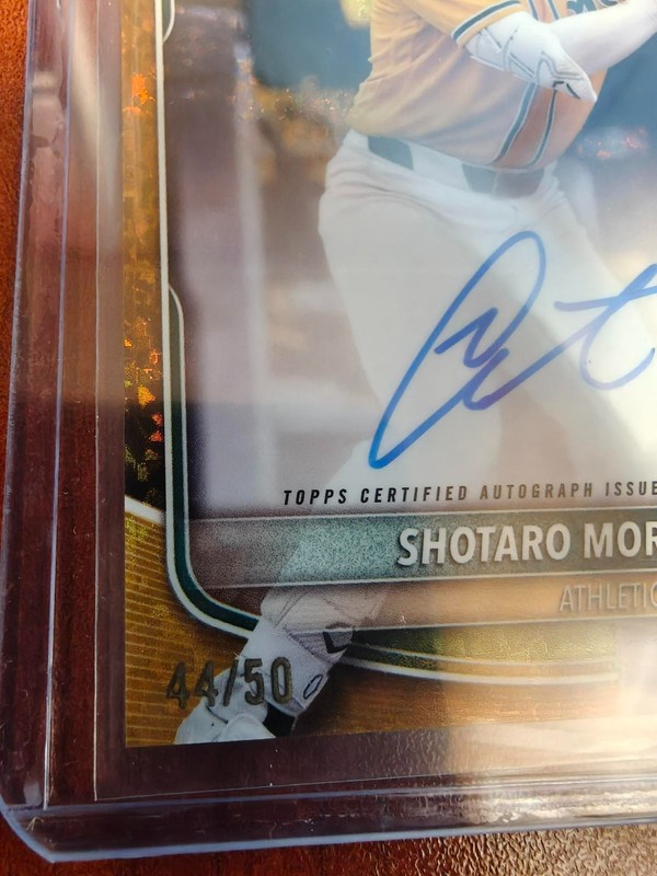 2025 Bowman Chrome SHOTARO MORII 1st GOLD AUTO 44/50 🇯🇵 Next Shohei Ohtani?! view 2