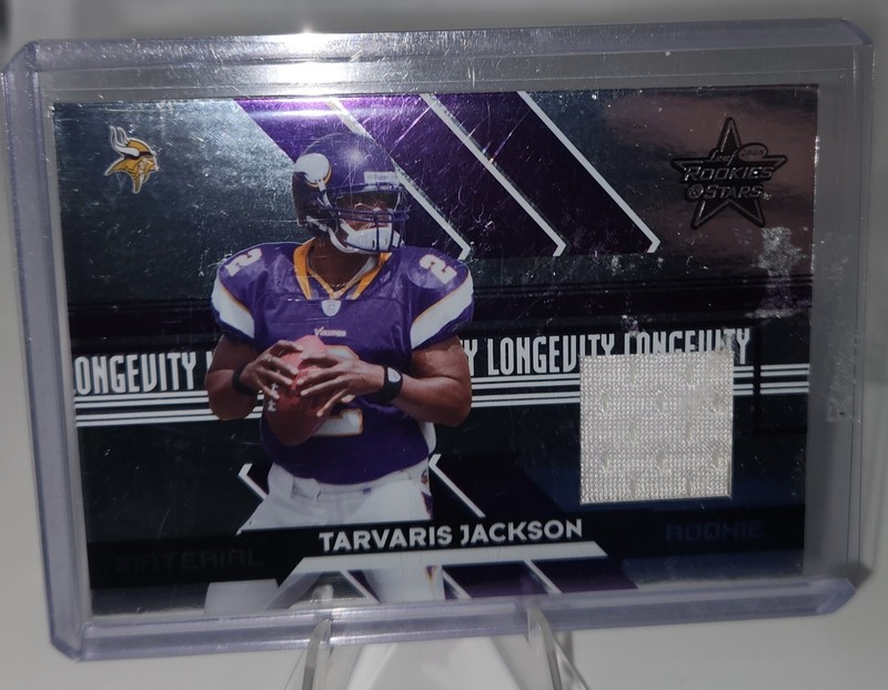 2006 Donruss Tarvaris Jackson /100 Game Used Jersey Card 253