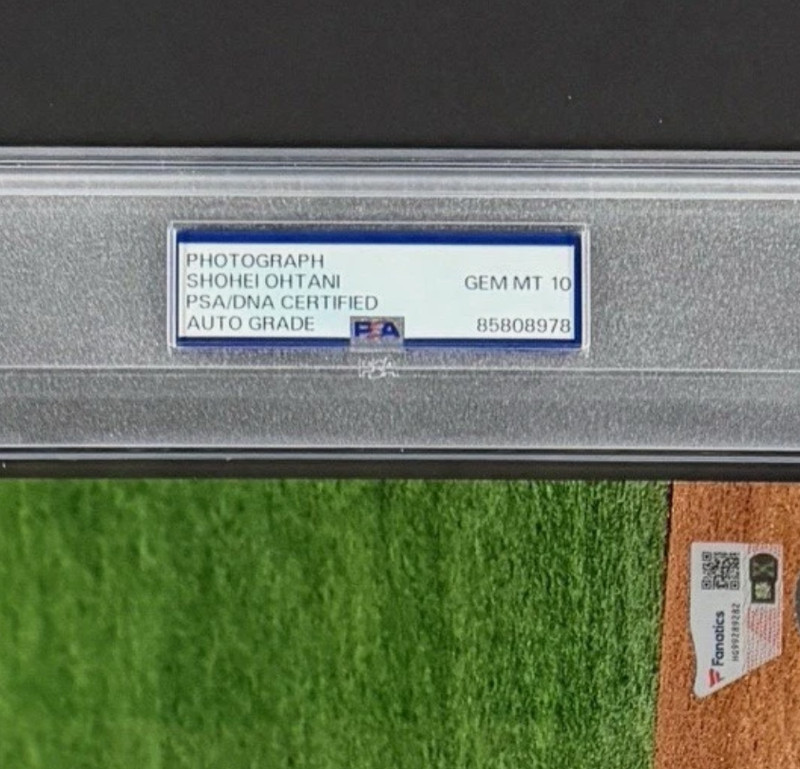 SHOHEI OHTANI SIGNED 8x10 PHOTO PSA 10 HUGE AUTO FANATICS MLB AUTHENTIC SLAB SET view 2