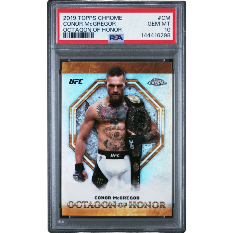 Conor McGregor - 2019 Topps Chrome UFC Octagon of Honor -  PSA 10 GEM MINT