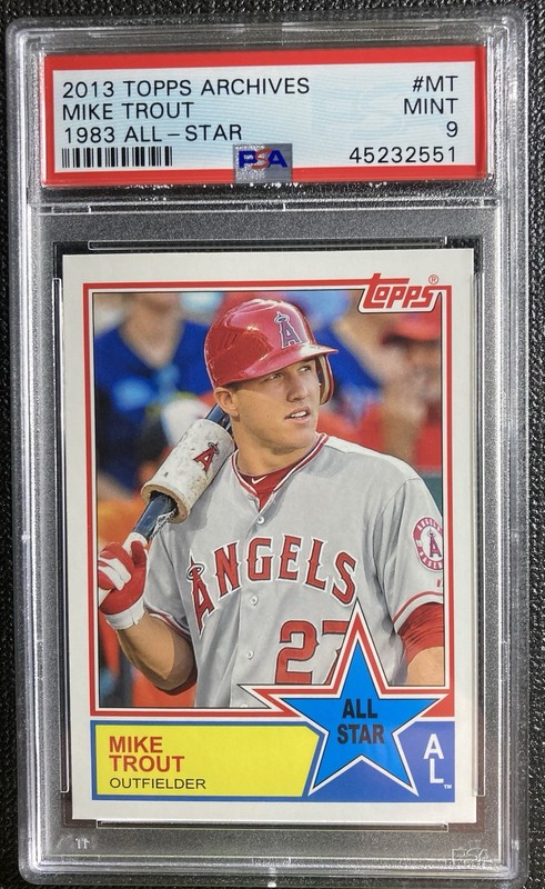 2013 Topps Archives Mike Trout 1983 All-Star #83-MT PSA 9 MINT