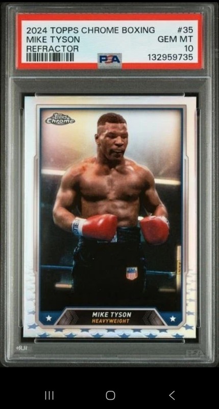 2024 Topps Chrome * Mike Tyson * Refractor #35 * PSA 10