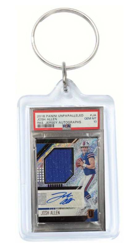 Josh Allen PSA 10 Slab Rookie Patch Auto RPA Style Keychain!