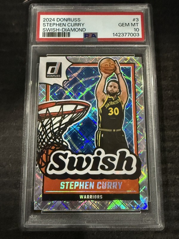 2024 PANINI DONRUSS SWISH DIAMOND #3 STEPHEN CURRY PSA 10