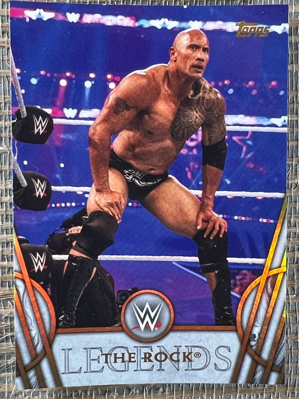 The Rock 2018 Topps Legends of the WWE #67 Dwayne Johnson