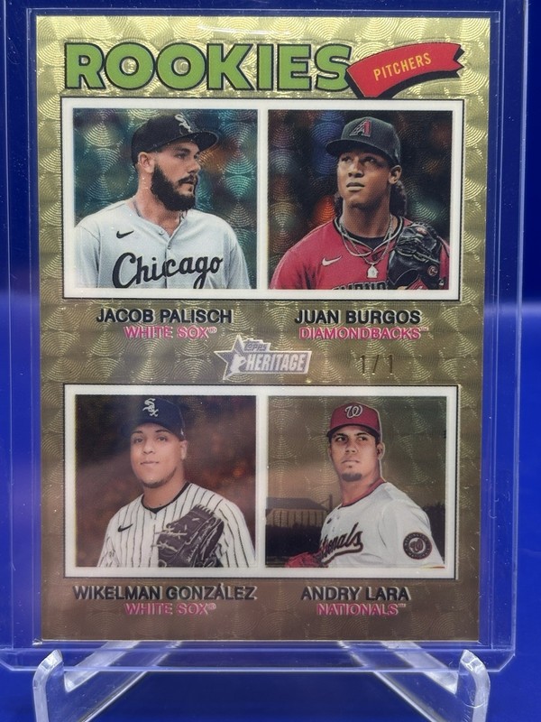 2026 Topps Heritage #378 The Rookies Superfractor 1/1 SSSP! Rare view 1