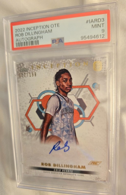 2022 Topps Inception ote Rob Dillingham RC Auto  /199 T-Wolves PSA 10  #IARD3