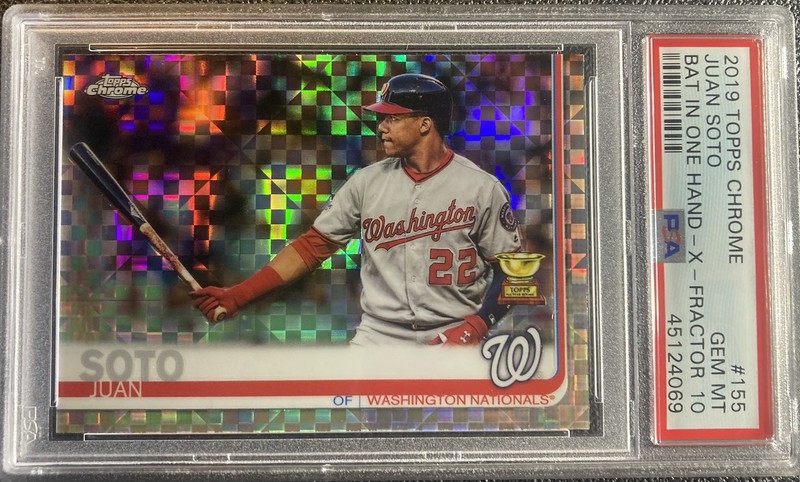 2019 Topps Chrome JUAN SOTO #155 X-Fractor  PSA 10 GEM MINT