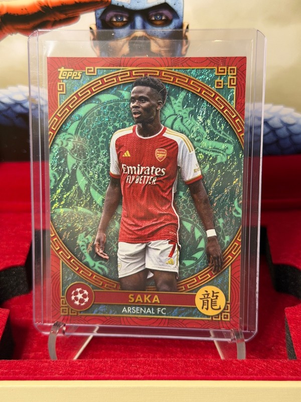 2023-24 Topps Jade Edition UCC Bukayo Saka New Year Insert