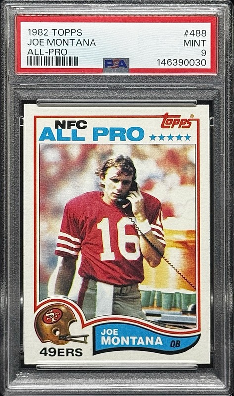 Joe Montana PSA 9 - 1982 Topps #488 ALL-PRO - 2nd Year - CENTERED / NICE COLOR