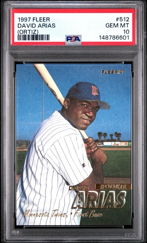 1997 Fleer David Ortiz #512 PSA 10 Rookie