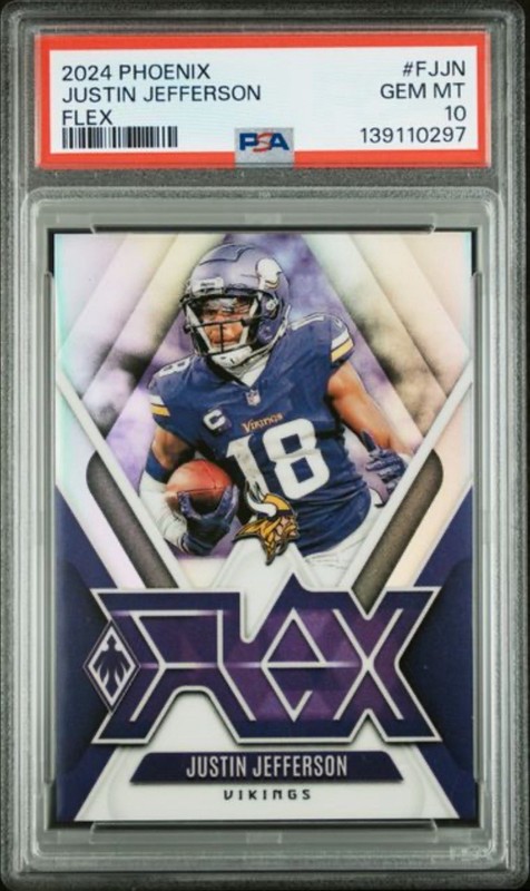 2024 Panini Phoenix - Flex Justin Jefferson #F-JJN PSA 10