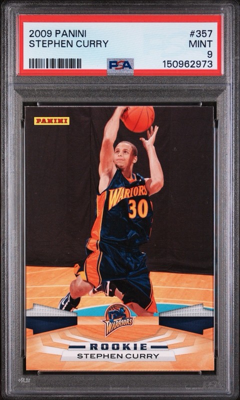 2009 Panini #357 STEPHEN CURRY ROOKIE  RC – PSA 9 – Just graded