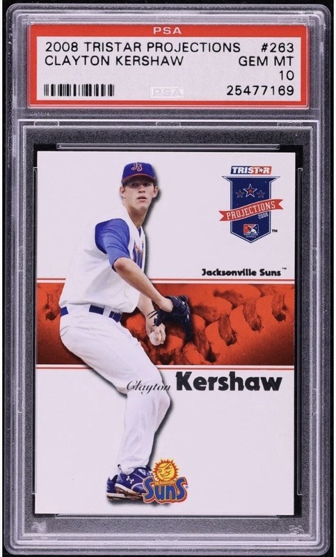 2008 Tristar Projections #263 Clayton Kershaw Dodgers RC ROOKIE PSA 10 GEM MINT