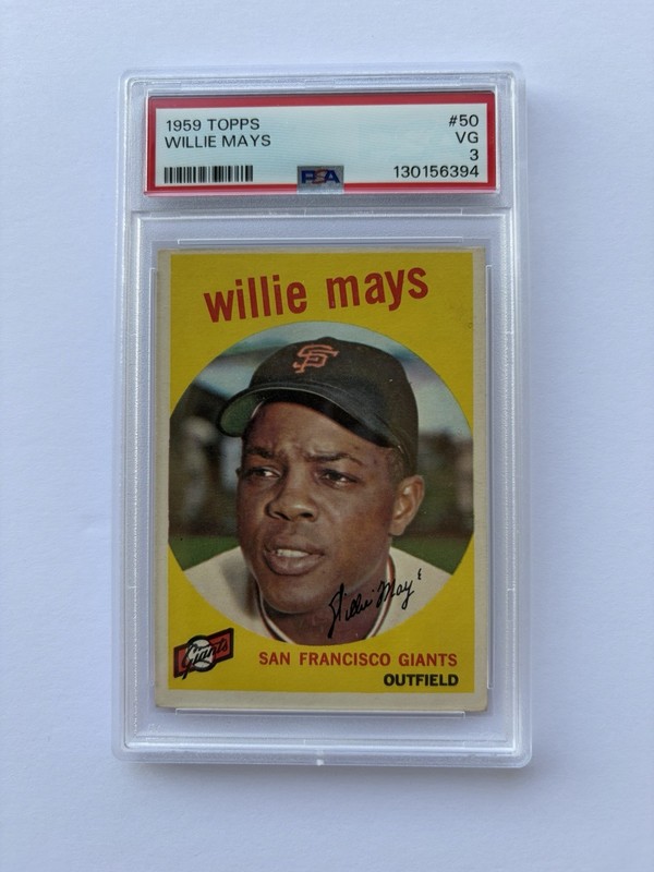 1959 Topps Willie Mays #50 PSA VG 3 San Francisco Giants Baseball Card