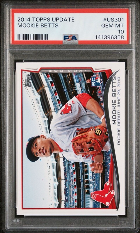 2014 Topps Update Mookie Betts Rookie #US301 PSA 10
