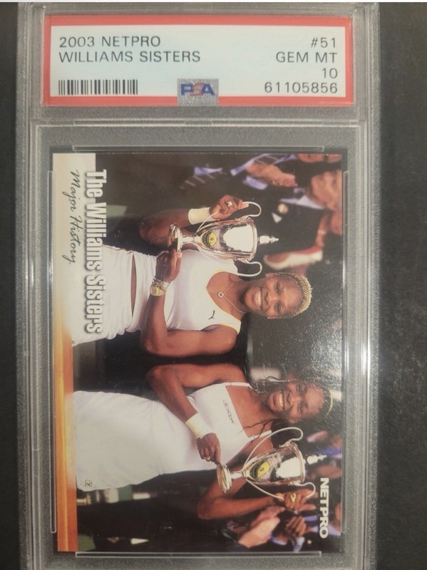 2003 NetPro Tennis #51 Serena Williams Venus Williams RC Rookie PSA 10 GEM MINT