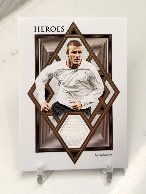 2021 DAVID BECKHAM #'d /45 Futera HEROES England LA Galaxy Match Worn Shorts SP