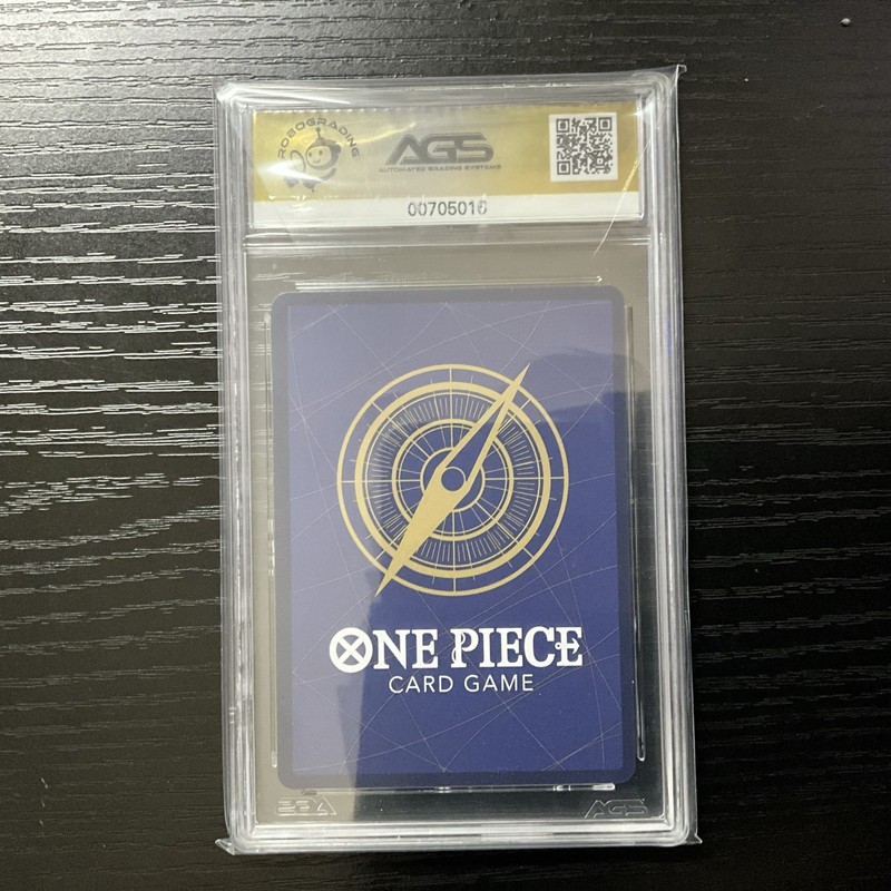 One Piece Card Game 🏴‍☠️P - 043 MONKEY D LUFFY PROMO "STAMPED" Graded AGS 9.5 view 2