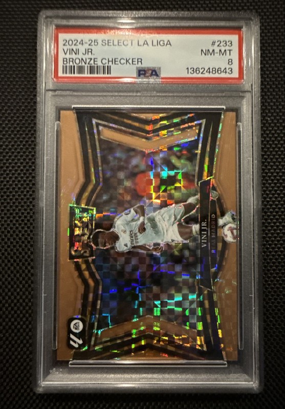 2024-25 Select La Liga Field Level Vinicius Jr #233 Bronze Checker /59 PSA 8