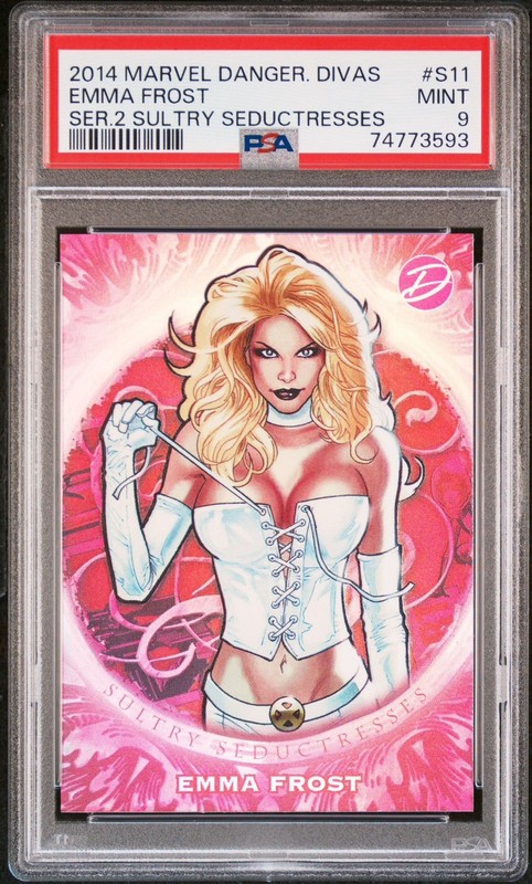 PSA 9 Emma Frost 2014 Marvel Dangerous Divas Series 2 Sultry Seductresses POP 2