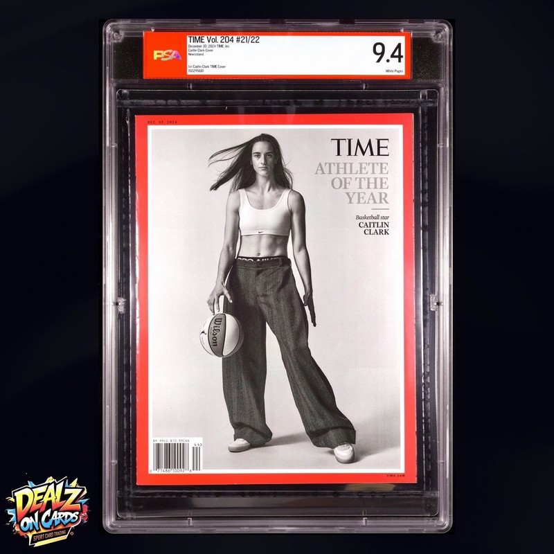 Caitlin Clark Time Magazine Athlete of the Year 1st Cover Rookie Year 24 PSA 9.4