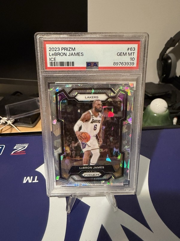 2023-24 Panini Prizm LeBron James Ice Prizm PSA 10 - LA Lakers