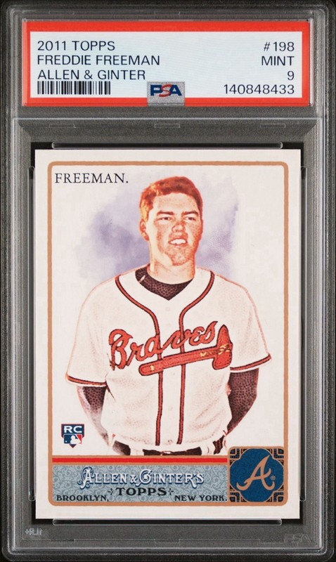 2011 Topps Allen & Ginter Freddie Freeman Rookie #198 PSA 9